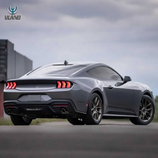 Πισινά Φανάρια Set Για Ford Mustang S650 2024-2026 Full Led Smoke Με Πορτοκαλί Φλας VLand