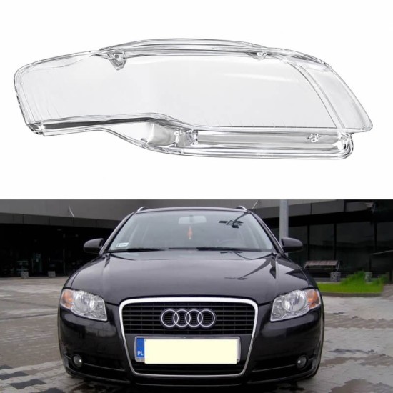 Κρύσταλλο Φαναριού Δεξί Για Audi A4 B7 04-09 1 Τεμάχιο