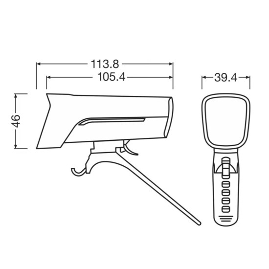 Σετ Εμπρός & Πίσω Φώτα Ποδηλάτου Usb Type-C Osram LedsBike Race 100 Set LEDBL103SET