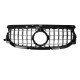Μάσκα Για Mercedes-Benz GLA H247 20-23 Standard Προφυλακτήρα GT Panamericana Look Μαύρο/Χρώμιο 1 Τεμάχιο