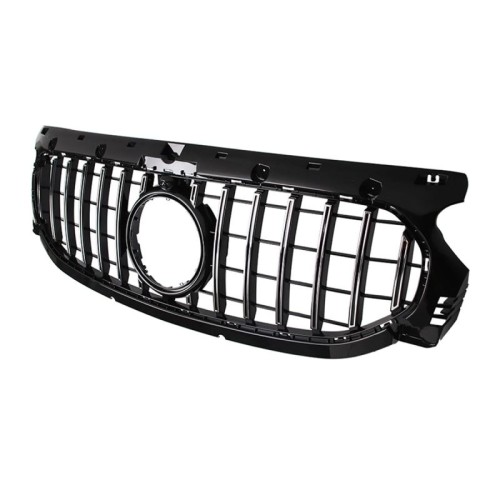 Μάσκα Για Mercedes-Benz GLA H247 20-23 Standard Προφυλακτήρα GT Panamericana Look Μαύρο/Χρώμιο 1 Τεμάχιο