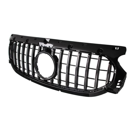 Μάσκα Για Mercedes-Benz GLA H247 20-23 Standard Προφυλακτήρα GT Panamericana Look Μαύρο/Χρώμιο 1 Τεμάχιο