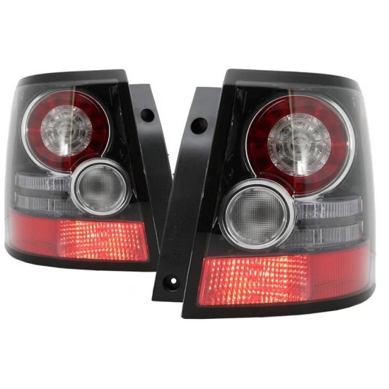 Πισινά Φανάρια Set Για Land Rover Range Rover Sport L320 (2005-2013) Facelift Autobiography Design Black / Clear 2 Τεμάχια