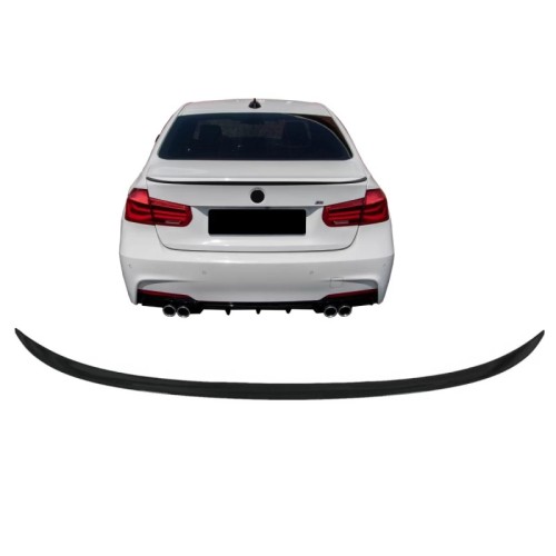 Αεροτομή Πορτ Παγκάζ Για Bmw 3 F30 11-19 M Look Lipspoiler Γυαλιστερό Μαύρο Από Abs Πλαστικό