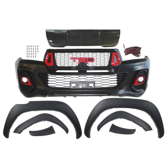 Body Kit Για Toyota Hilux Revo 2016-2019 Rocco TRD Look Εμπρός Προφ/ρας, Μάσκα, Φτερά Τροχών