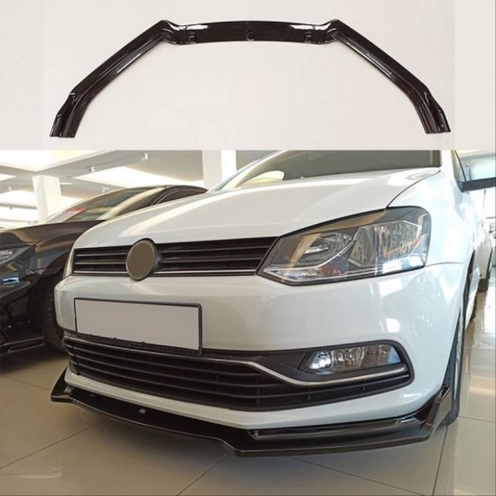 Μπροστινό Spoiler Για VW Polo 6R 09-17 GTI & Απλό Προφυλακτήρα 3 Τεμάχια