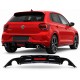 Diffuser Πίσω Προφυλακτήρα Για VW Polo 17+ AW mk6 R Look Μαύρο Γυαλιστερό Με Led -0----0- Από Abs Πλαστικό 1 Τεμάχιο