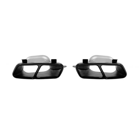 Diffuser Πίσω Προφυλακτήρα Για Mercedes-Benz A-Class W176 15-18 A45 Amg Look Με Μπούκες Μαύρες -00---00-