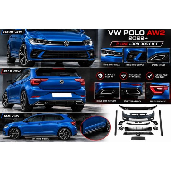 Body Kit Για VW Polo AW2 22+ R-Line Look