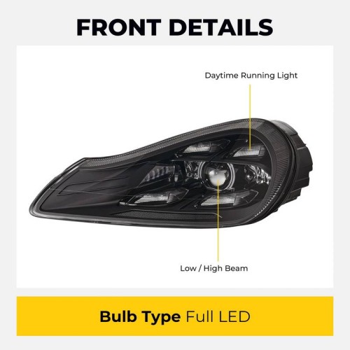 Μπροστινά Φανάρια Set Για Porche Cayenne 957 07-10 Upgrade 2023 Matrix Style LED
