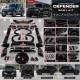 Body Kit Για Land Rover Defender SUV L663 2019-2024 Piano Black Edition