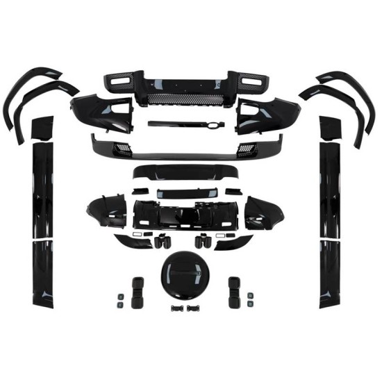 Body Kit Για Land Rover Defender SUV L663 2019-2024 Piano Black Edition