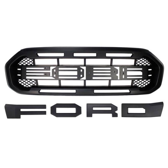 Μάσκα Για Ford Ranger T8 2019-2023 Raptor Look Μαύρο Ματ
