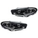 Μπροστινά Φανάρια Set Για Vw Scirocco 08-17 Xenon Upgrade Facelift Look Full Led DRL Black