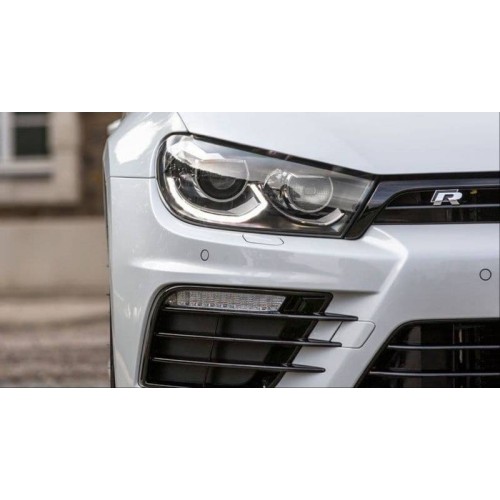 Μπροστινά Φανάρια Set Για Vw Scirocco 08-17 Xenon Upgrade Facelift Look Full Led DRL Black