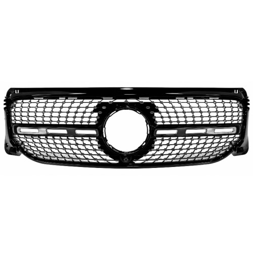 Μάσκα Για Mercedes-Benz GLB X247 19-23 Standard / Progressive / Style Diamond Look Χρώμιο/Μαύρο 1 Τεμάχιο