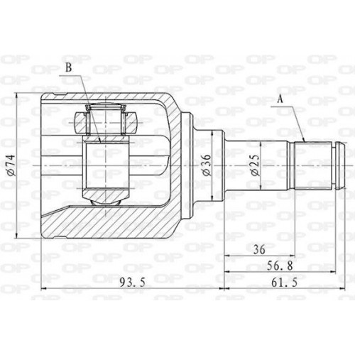 ΜΠΙΛΙΟΦΟΡΟΣ ΙΜΙΑΞΩΝΙΟΥ FIAT PANDA (169)-Open Parts-CVJ5847.20