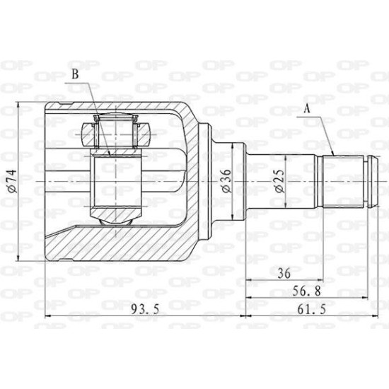 ΜΠΙΛΙΟΦΟΡΟΣ ΙΜΙΑΞΩΝΙΟΥ FIAT PANDA (169)-Open Parts-CVJ5847.20
