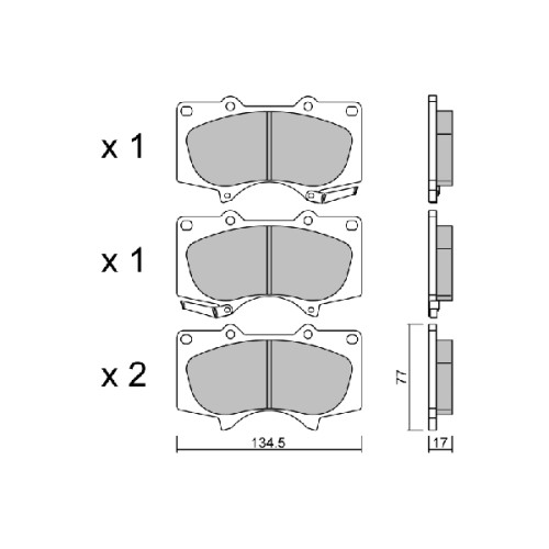 ΤΑΚΑΚΙΑ EM LANDCRUISER 02-,TOYOTA HILUX 2.5D 07--Aisin-ASBPTO1017