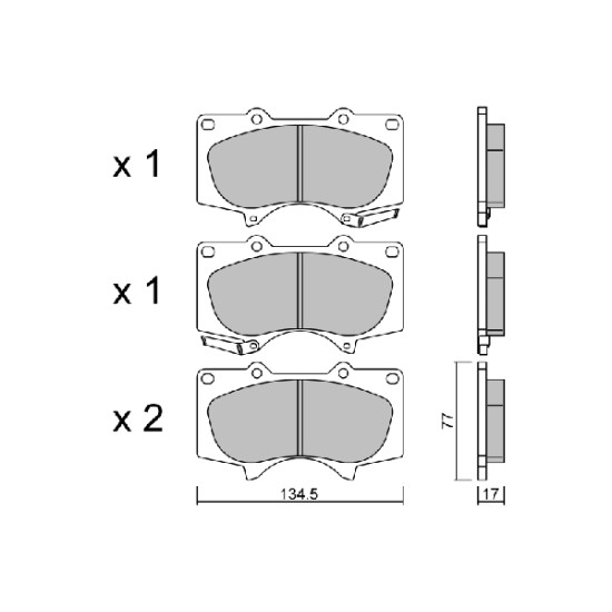 ΤΑΚΑΚΙΑ EM LANDCRUISER 02-,TOYOTA HILUX 2.5D 07--Aisin-ASBPTO1017