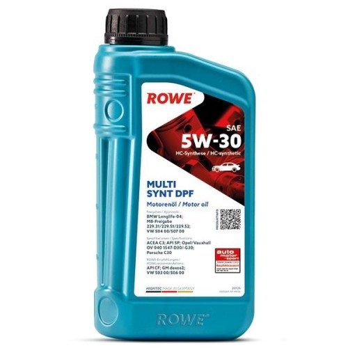 ΛΙΠΑΝΤΙΚΟ HIGHTEC MULTI SYNT DPF SAE 5W-30 (12x1Lt)-ROWE-RW20125001099