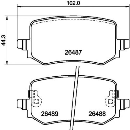 ΣΕΤ ΤΑΚΑΚΙΑ ΟΠ HYUNDAI TUCSON (NX) 21- (+E/P/B)-Hella Pagid-HL8DB355042851