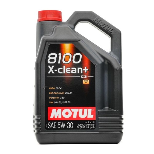 MOTUL 8100 X-CLEAN+ 5W30 C3 (504.00/507.00) 5L