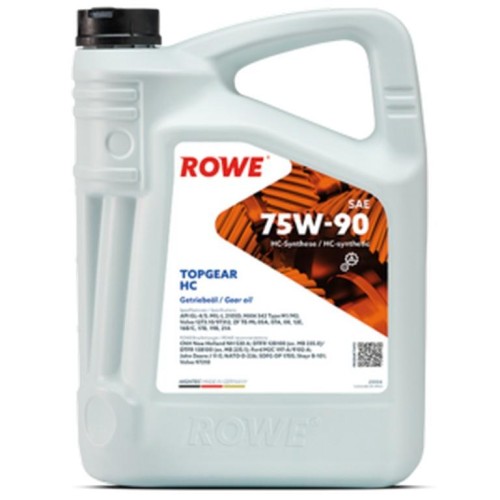 ΒΑΛΒΟΛΙΝΗ ΗΜΙΣΥΝΘ. HIGHTEC TOPGEAR SAE 75W-90 HC (4x5 Lt)-ROWE-RW25034005099