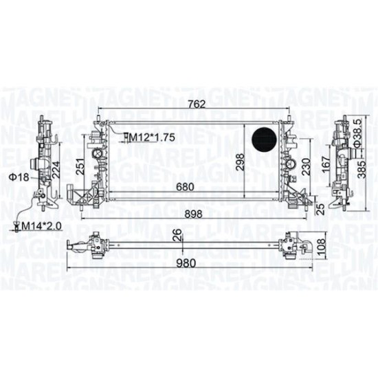ΨΥΓΕΙΟ ΝΕΡΟΥ A-K 1.0T & 1.4T  TO-2016-MAGNETI-MARELLI-13453906H