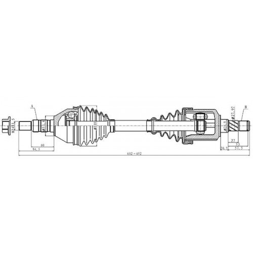 ΗΜΙΑΞΩΝΙΟ FIAT CROMA (194)-Open Parts-DRS6503.00