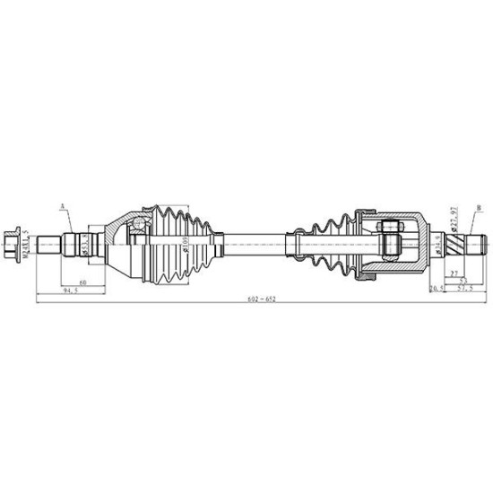 ΗΜΙΑΞΩΝΙΟ FIAT CROMA (194)-Open Parts-DRS6503.00