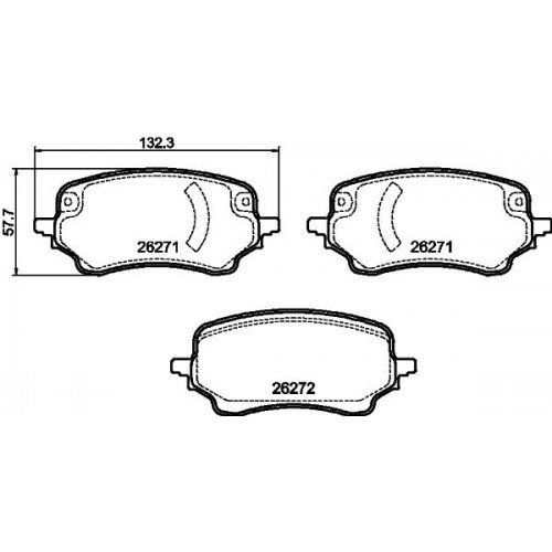 ΤΑΚΑΚΙΑ ΣΕΤ ΕΜ PUMA (J2K,CF7) 19--Hella Pagid-HL8DB355040991