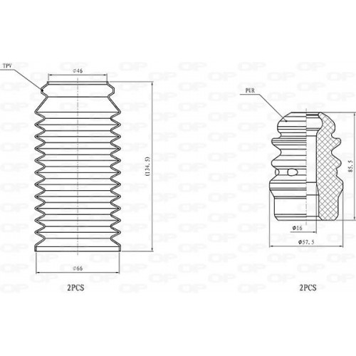 ΚΙΤ ΠΡΟΣΤΑΣΙΑΣ ΣΚΟΝΗΣ AUDI A4 B5 (8D2)-Open Parts-DCK5122.04