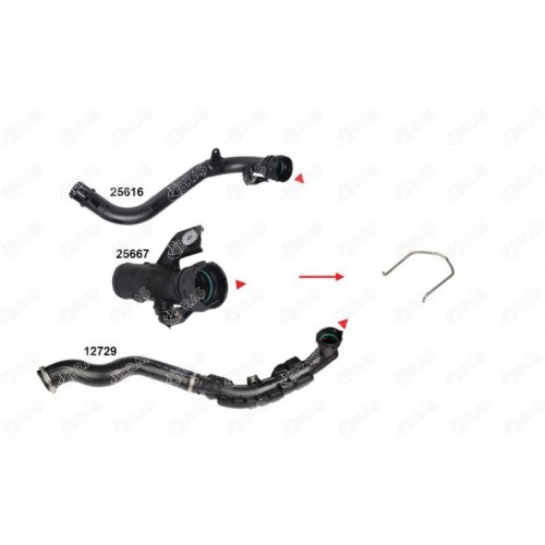 ΚΛΙΠ ΣΩΛΗΝΑ TURBO NISSAN CUBE (Z12)-IBRAS-BR25618
