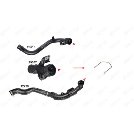 ΚΛΙΠ ΣΩΛΗΝΑ TURBO NISSAN CUBE (Z12)-IBRAS-BR25618