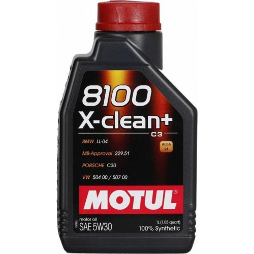 MOTUL 8100 X-CLEAN+ 5W30 C3 (504.00/507.00) 1L