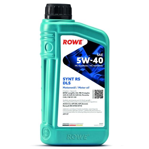 ΛΙΠΑΝΤΙΚΟ HIGHTEC SYNT RS DLS SAE 5W-40 (12x1 Lt)-ROWE-RW20307001099