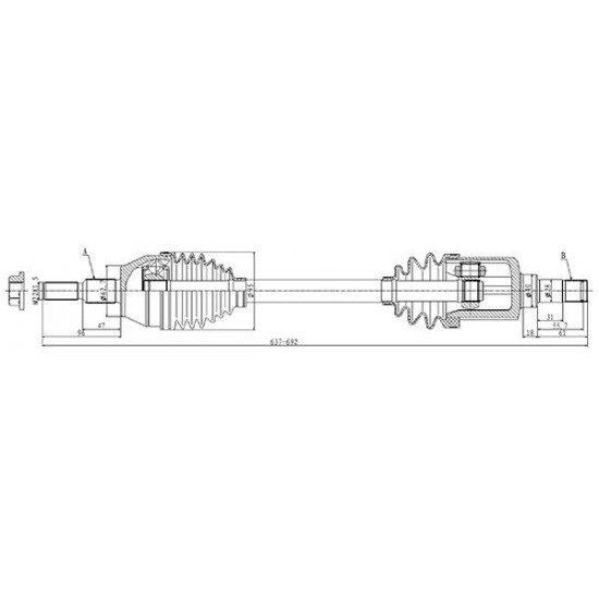 ΗΜΙΑΞΩΝΙΟ FORD C-MAX II-Open Parts-DRS6495.00