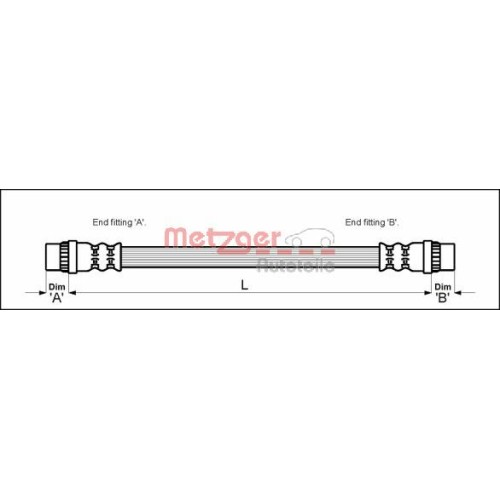 ΜΑΡΚΟΥΤΣΙ ΦΡΕΝΟΥ ΟΠ ΔΞ PEUGEOT 206 (200mm)-METZGER-MT4111153