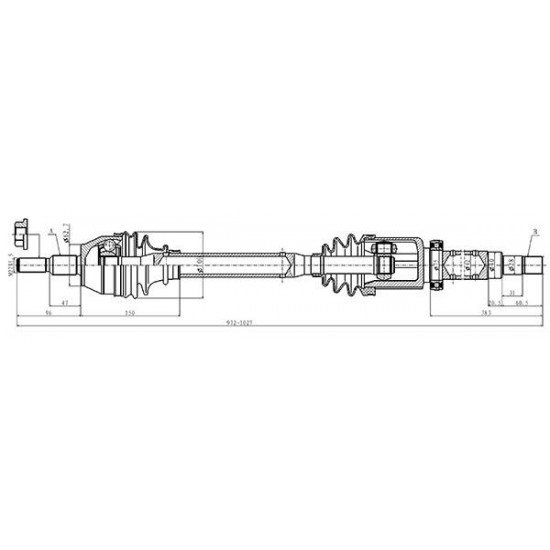 ΗΜΙΑΞΩΝΙΟ FORD C-MAX II-Open Parts-DRS6494.00