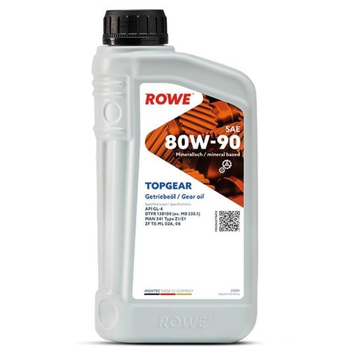 ΒΑΛΒΟΛΙΝΗ HIGHTEC TOPGEAR SAE 80W90 (12x1 Lt)-ROWE-RW25001001099
