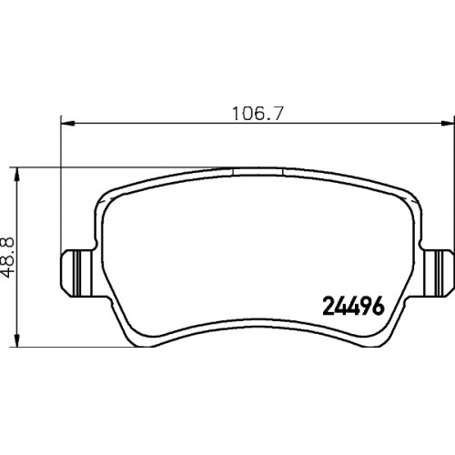 ΤΑΚΑΚΙΑ ΟΠ FOCUS S-MAX 1.6 EcoBoost VOLVO S60 II-Hella Pagid-HL8DB355025411