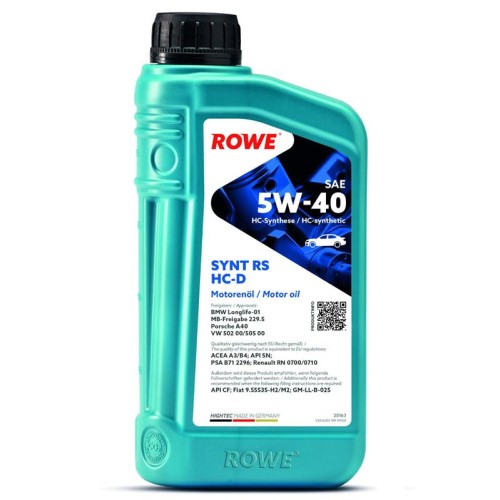 ΛΙΠΑΝΤΙΚΟ HIGHTEC SYNT RS HC-D SAE 5W-40 (12x1 Lt)-ROWE-RW20163001099