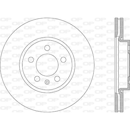 ΔΙΣΚΟΠΛΑΚΑ ΕΜ VW POLO IV 17--Open Parts-BDA2867.20