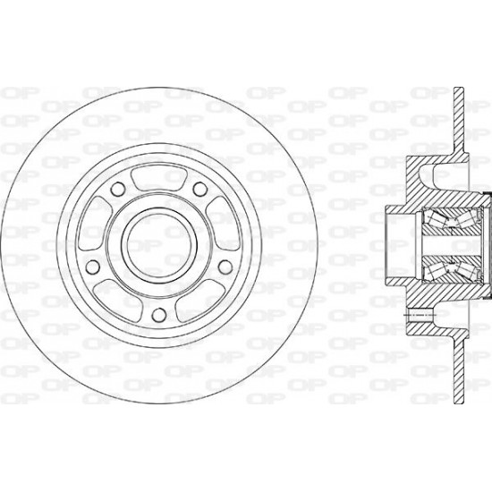 ΔΙΣΚΟΠΛΑΚΑ ΟΠ ΜΕ ΡΟΥΛΜΑΝ RENAULT MEGANE IV STATION-Open Parts-BDA2879.30