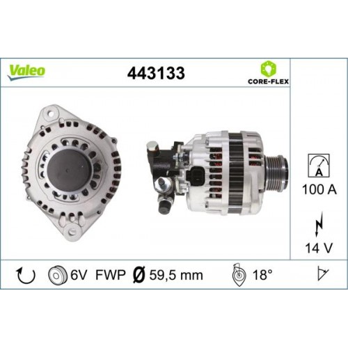 ΔΥΝΑΜΟ ASTRA H Z17DTH-Valeo-VL443133