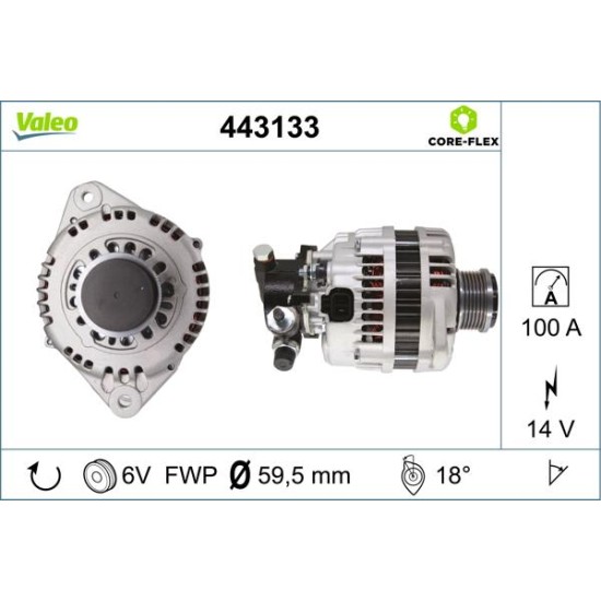 ΔΥΝΑΜΟ ASTRA H Z17DTH-Valeo-VL443133