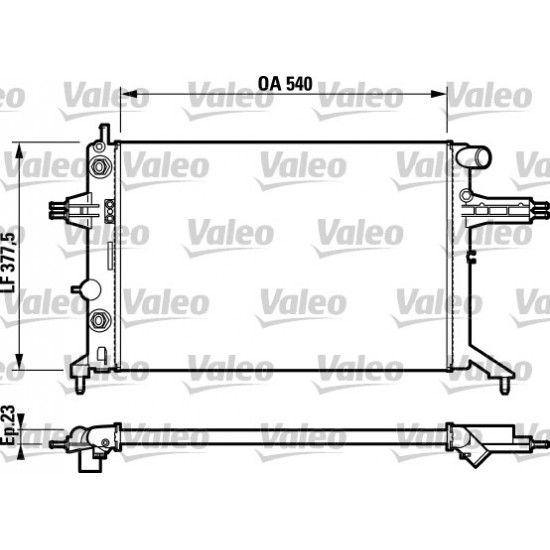 ΨΥΓΕΙΟ ΜΗΧΑΝΗΣ OPEL ASTRA-G Z16XE (-A/C)-Valeo-VL732724