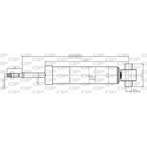 ΑΜΟΡΤΙΣΕΡ ΟΠ KIA SPORTAGE III ,HYUNDAI ix35 (LM)-Open Parts-SAB8644.32