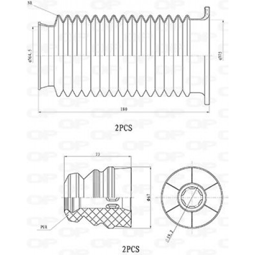 ΚΙΤ ΠΡΟΣΤΑΣΙΑΣ ΣΚΟΝΗΣ OPEL ADAM (M13)-Open Parts-DCK5119.04
